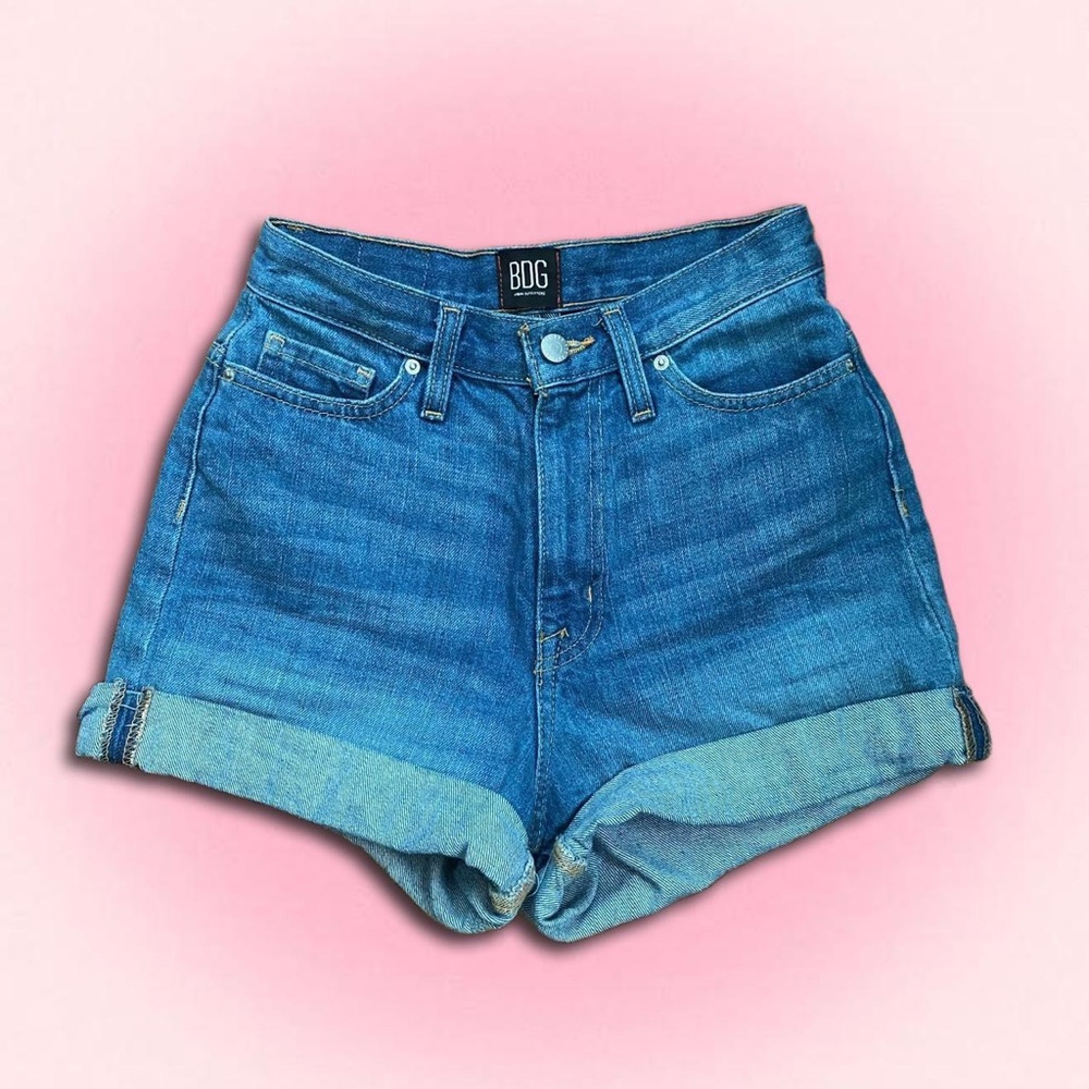 BDG Mom High Rise Denim Shorts